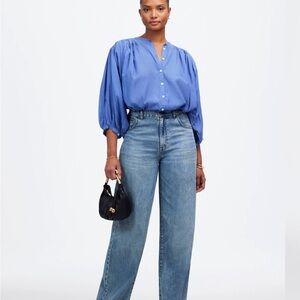 Curvy Superwide-Leg Jeans in Billings Wash: Airy Denim Edition